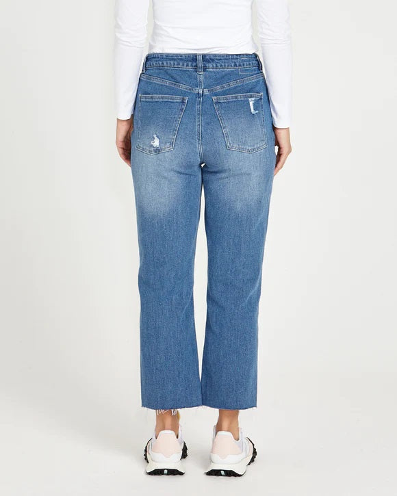 Sass Mavourne Straight Leg Jeans [COLOUR:80s Wash SIZE:8]
