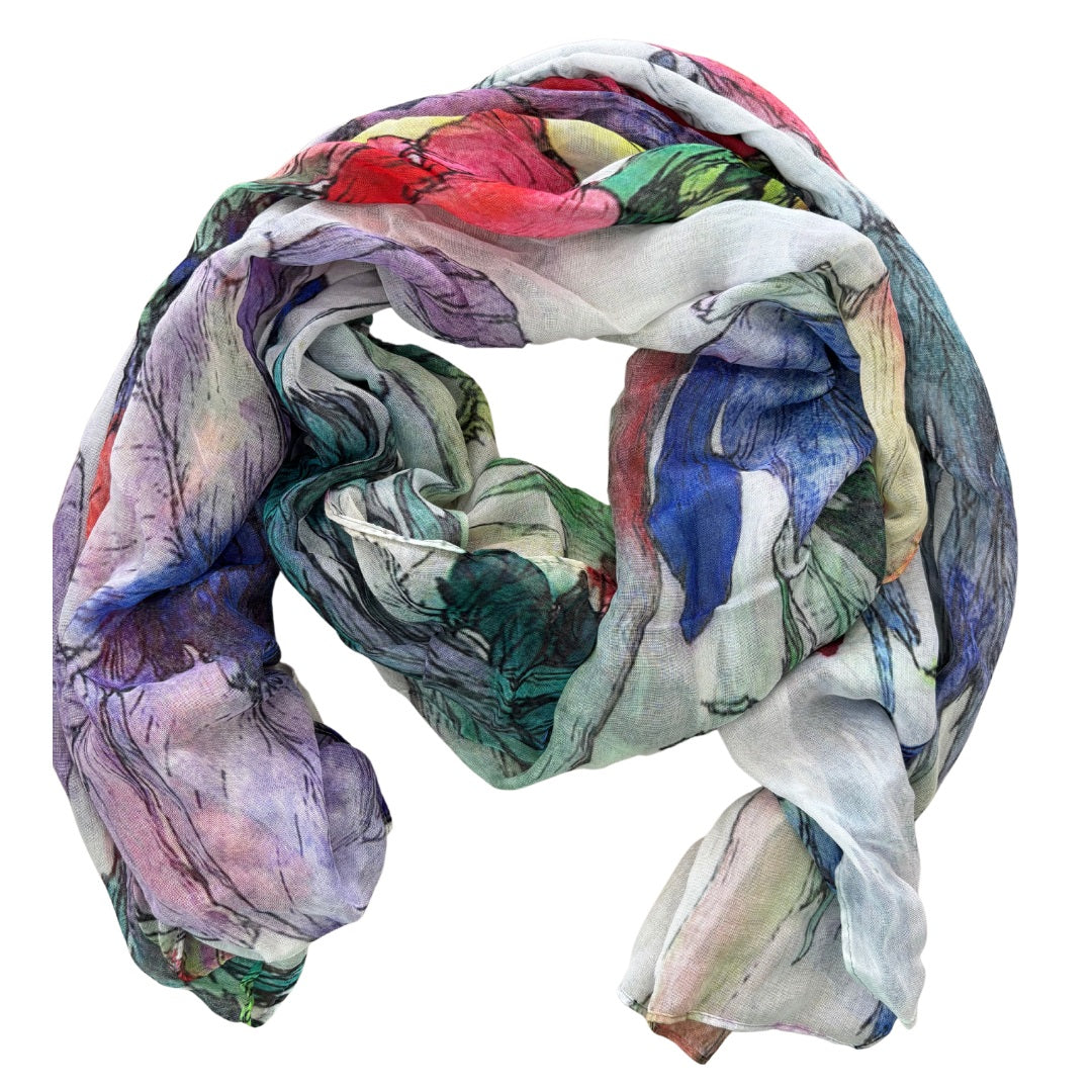 The Artists Label Anemones Scarf [COLOUR:Bright]