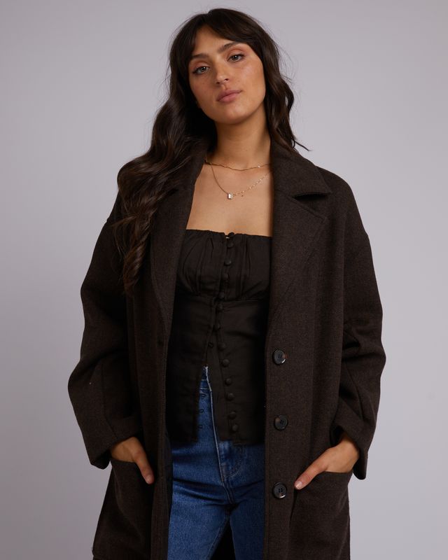 All About Eve Manhattan Coat [COLOUR:Brown SIZE:6]
