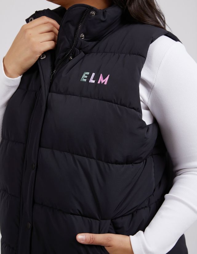 Elm Core Puffer Vest [COLOUR:Black SIZE:S]