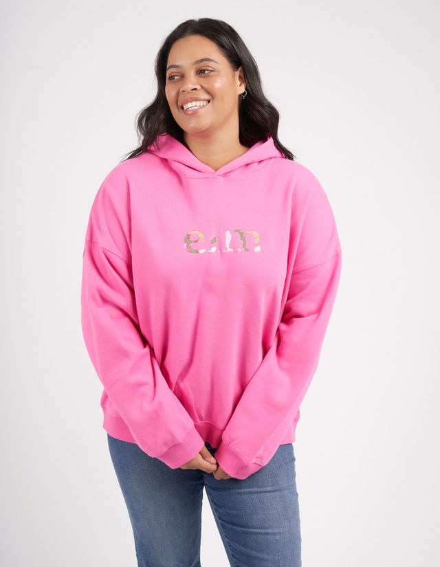 Elm Staple Hoody [COLOUR:Shocking Pink SIZE:8]