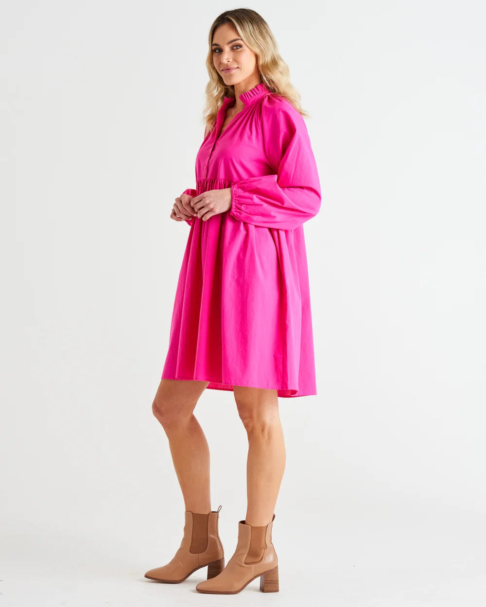 Betty Basics Cottage Dress [COLOUR:Autumn Pink SIZE:8]