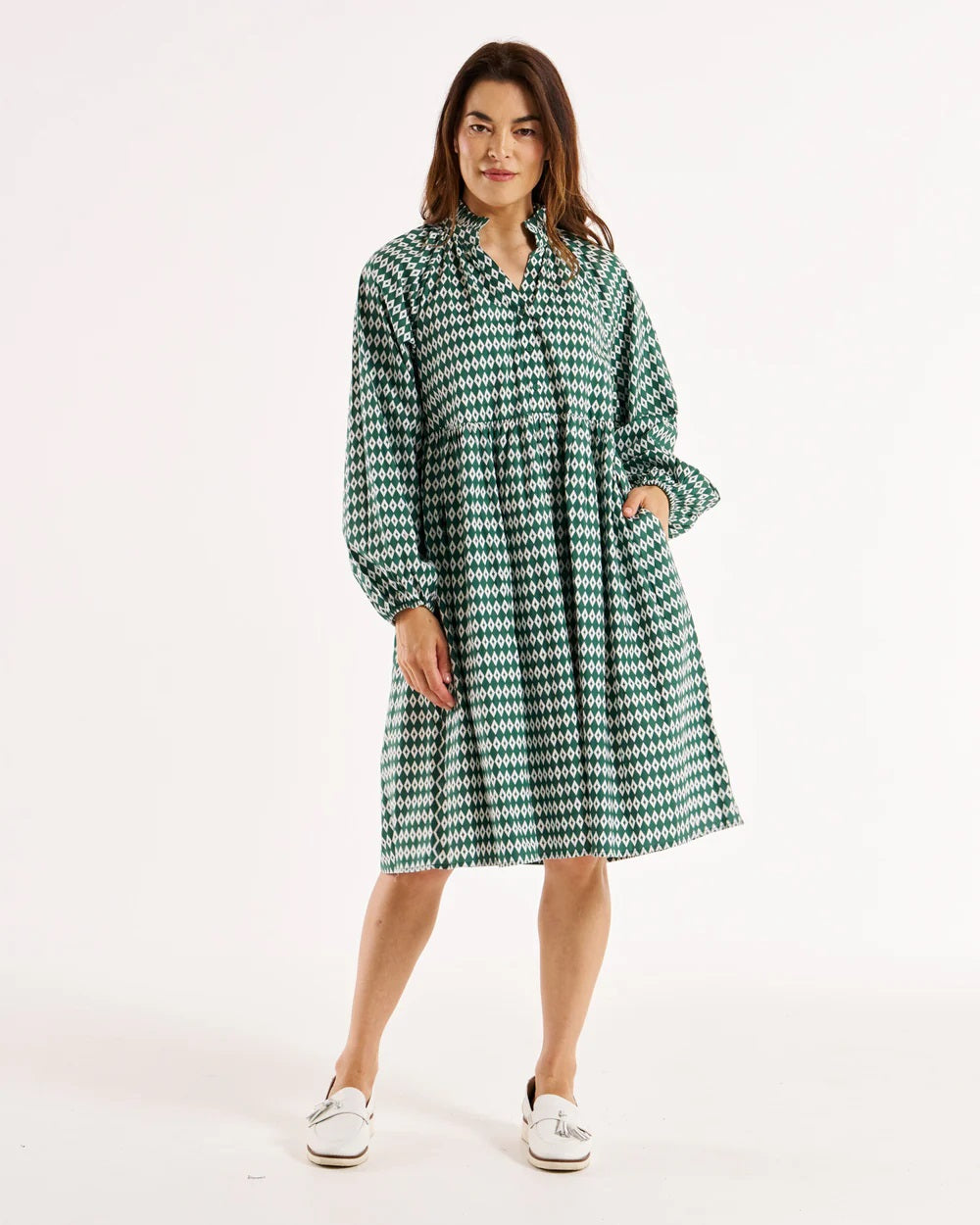 Betty Basics Cottage Dress [COLOUR:Diamond Print SIZE:8]