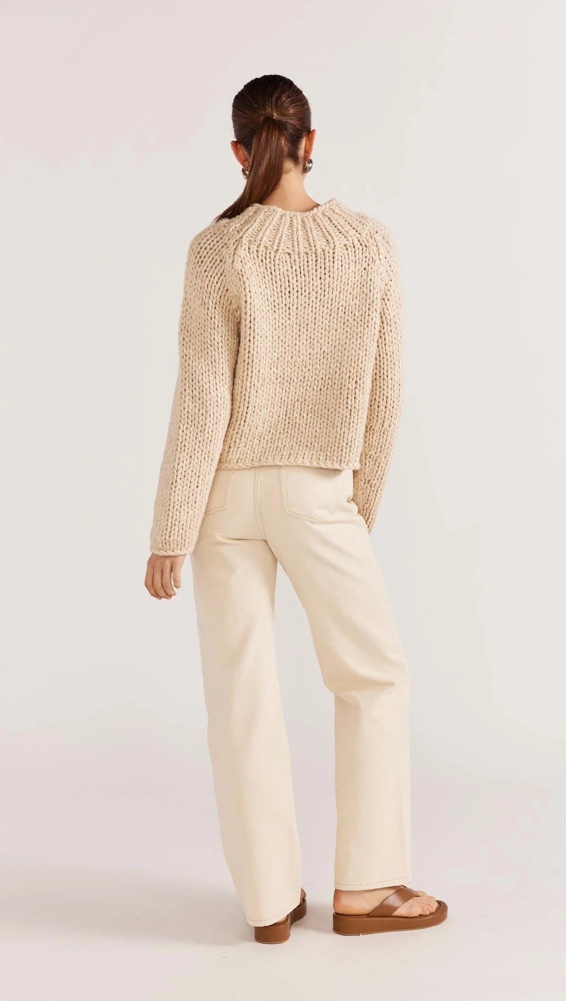 Staple The Label Loft Chunky Jumper [COLOUR:Natural SIZE:S]