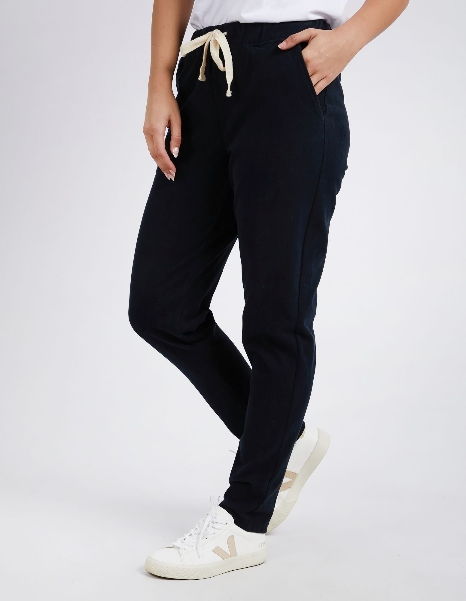 Foxwood Monday Pant Black | 100% Cotton Women's Joggers | Little Extras Lifestyle | Women's Fashion Boutique Australia