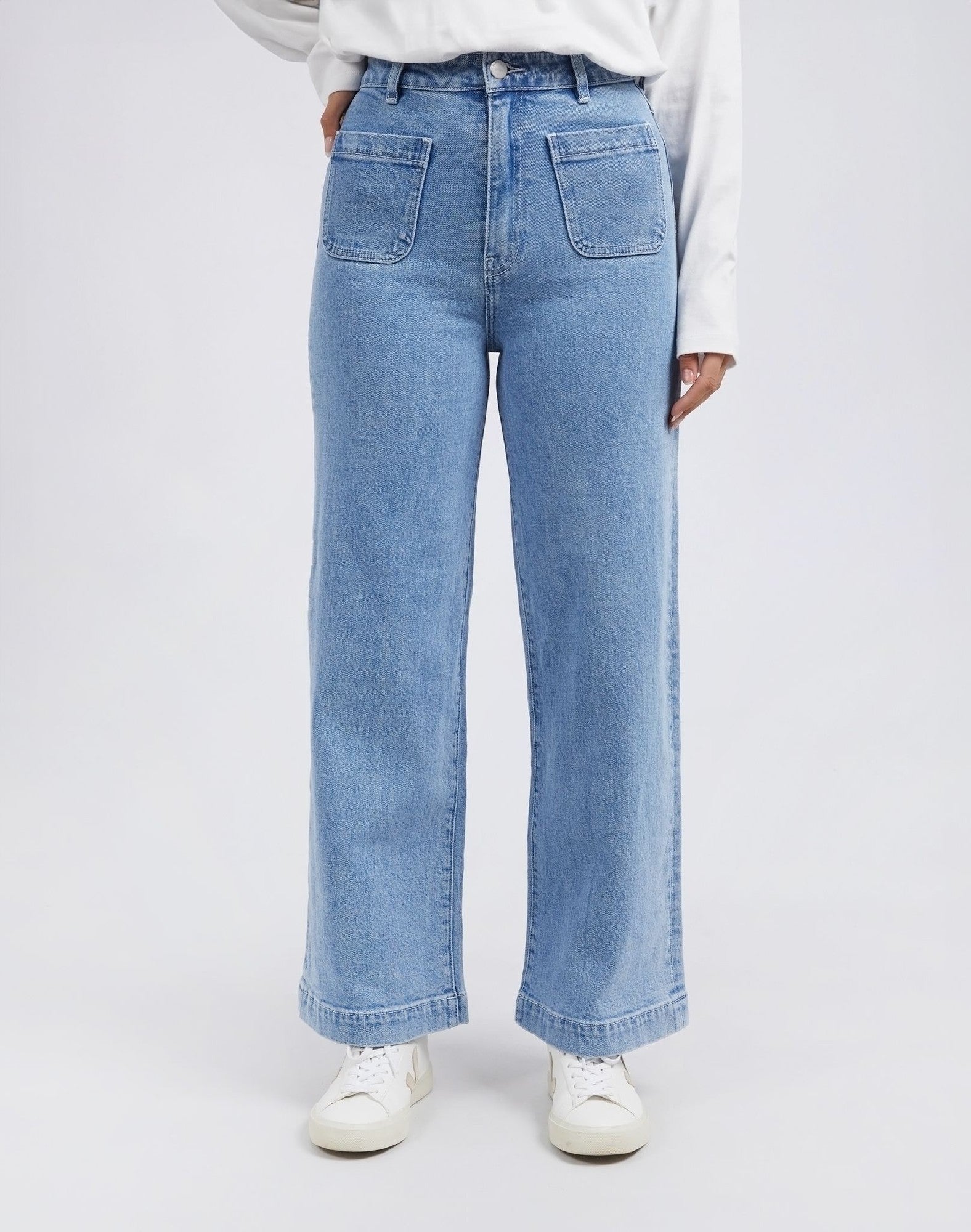 Foxwood Sarah Wide Leg Jean | Women's Denim Pants | Casual Cotton Jeans | Online Fashion and Clothing Store | Little Extras Lifestyle Australia