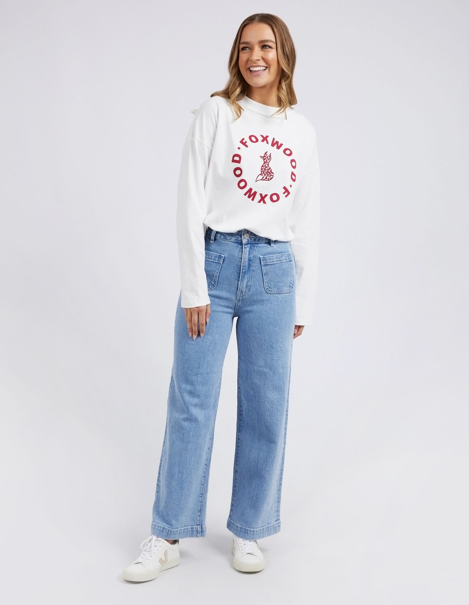 Foxwood Sarah Wide Leg Jean | Women's High Rise Jeans | Denim Pants | Little Extras Lifestyle | Forbes Women's Boutique
