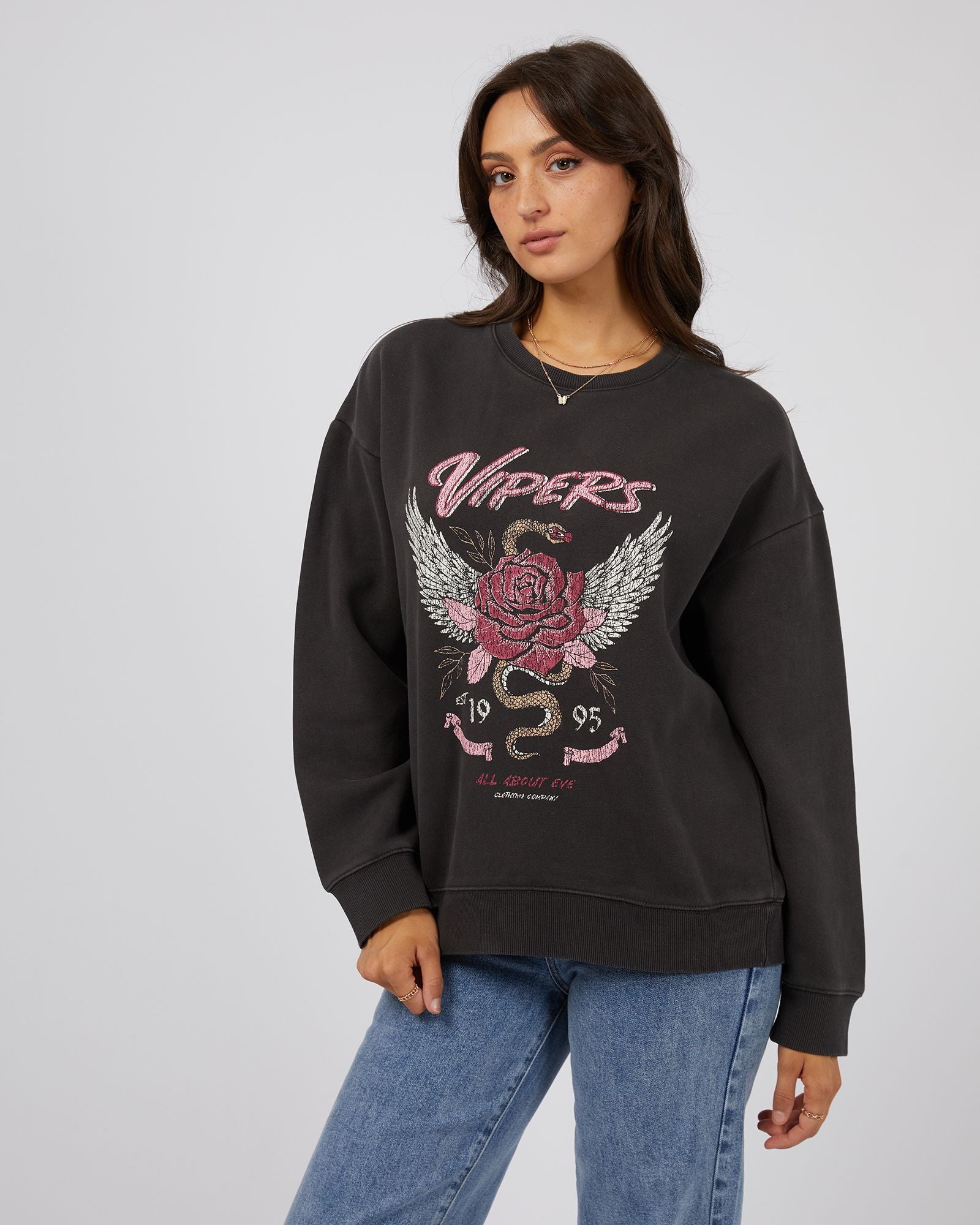 Viper Standard Crew Sweatshirt | Soft Cotton Blend with Exclusive AAE Graphic | True to Size Fit for Off-Duty Style