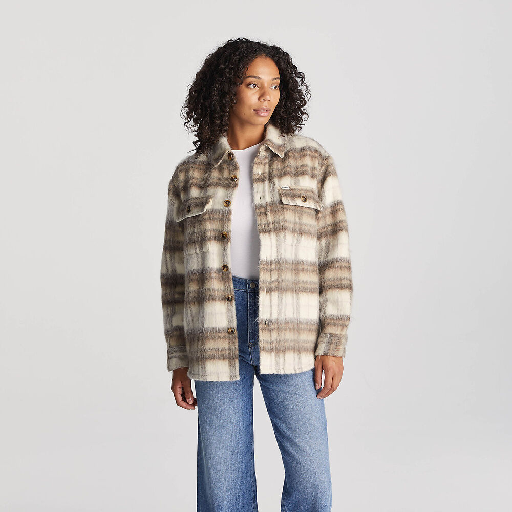 Day Trip Check Shacket | Relaxed Shirt-Jacket Style with Button Front | Soft Non-Itchy Fabric in All-Over Check Pattern