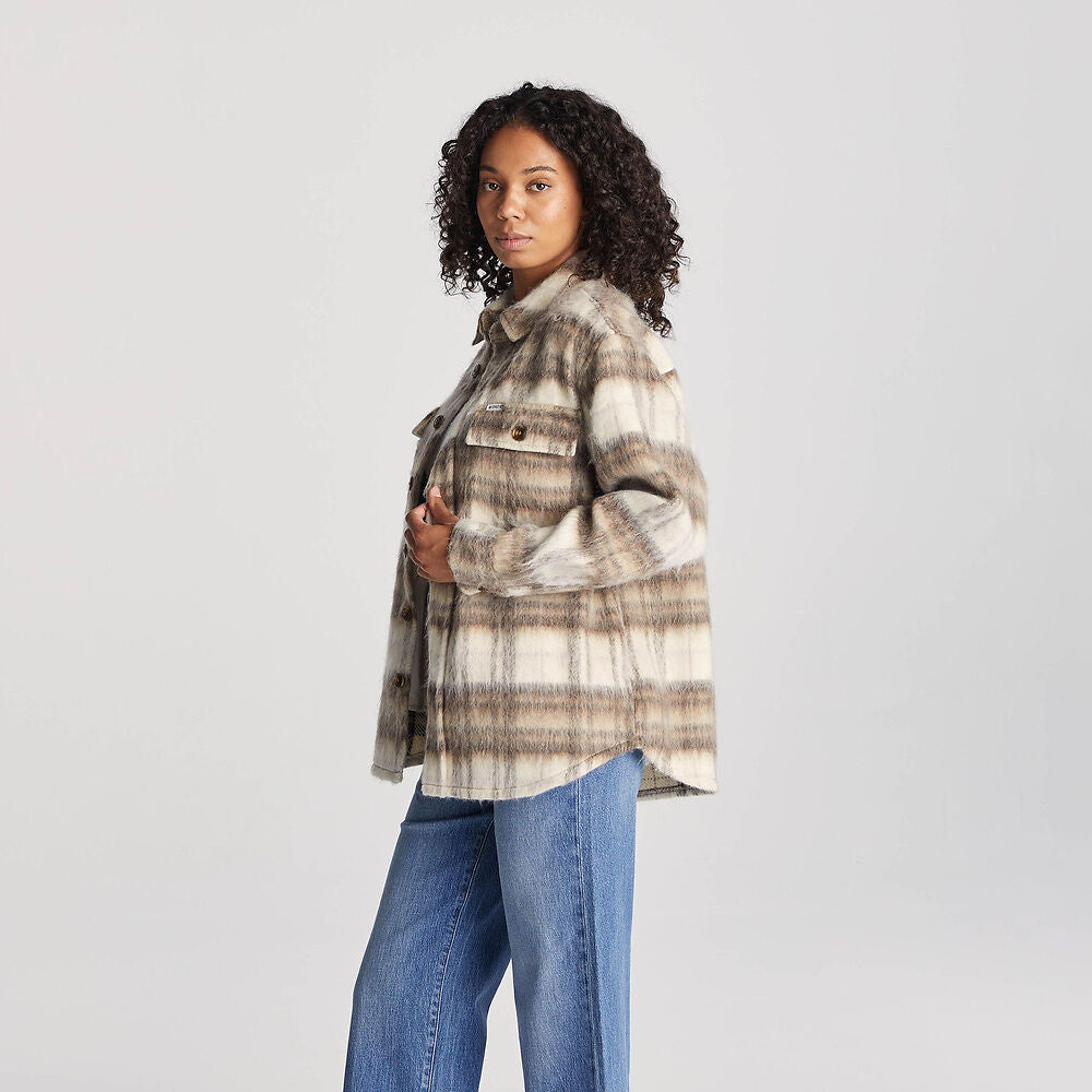 Day Trip Check Shacket | Relaxed Shirt-Jacket Style with Button Front | Soft Non-Itchy Fabric in All-Over Check Pattern