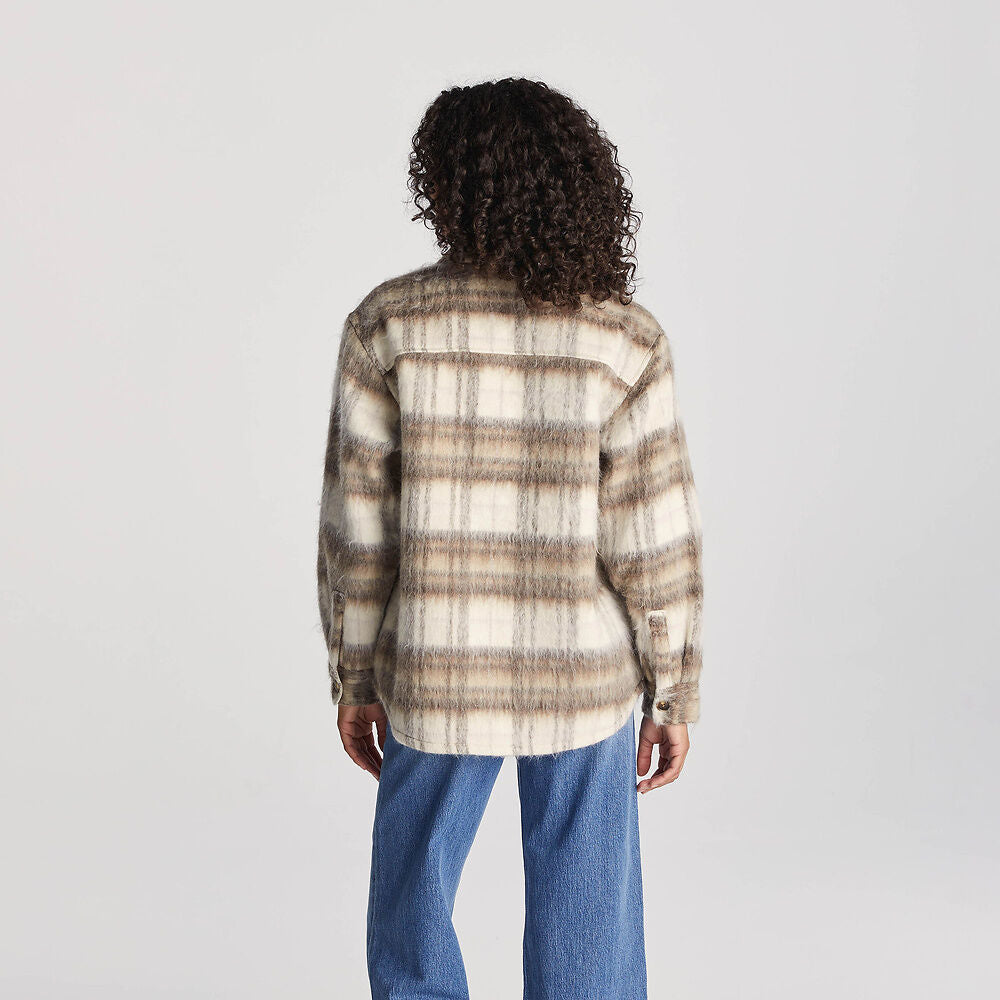 Day Trip Check Shacket | Relaxed Shirt-Jacket Style with Button Front | Soft Non-Itchy Fabric in All-Over Check Pattern