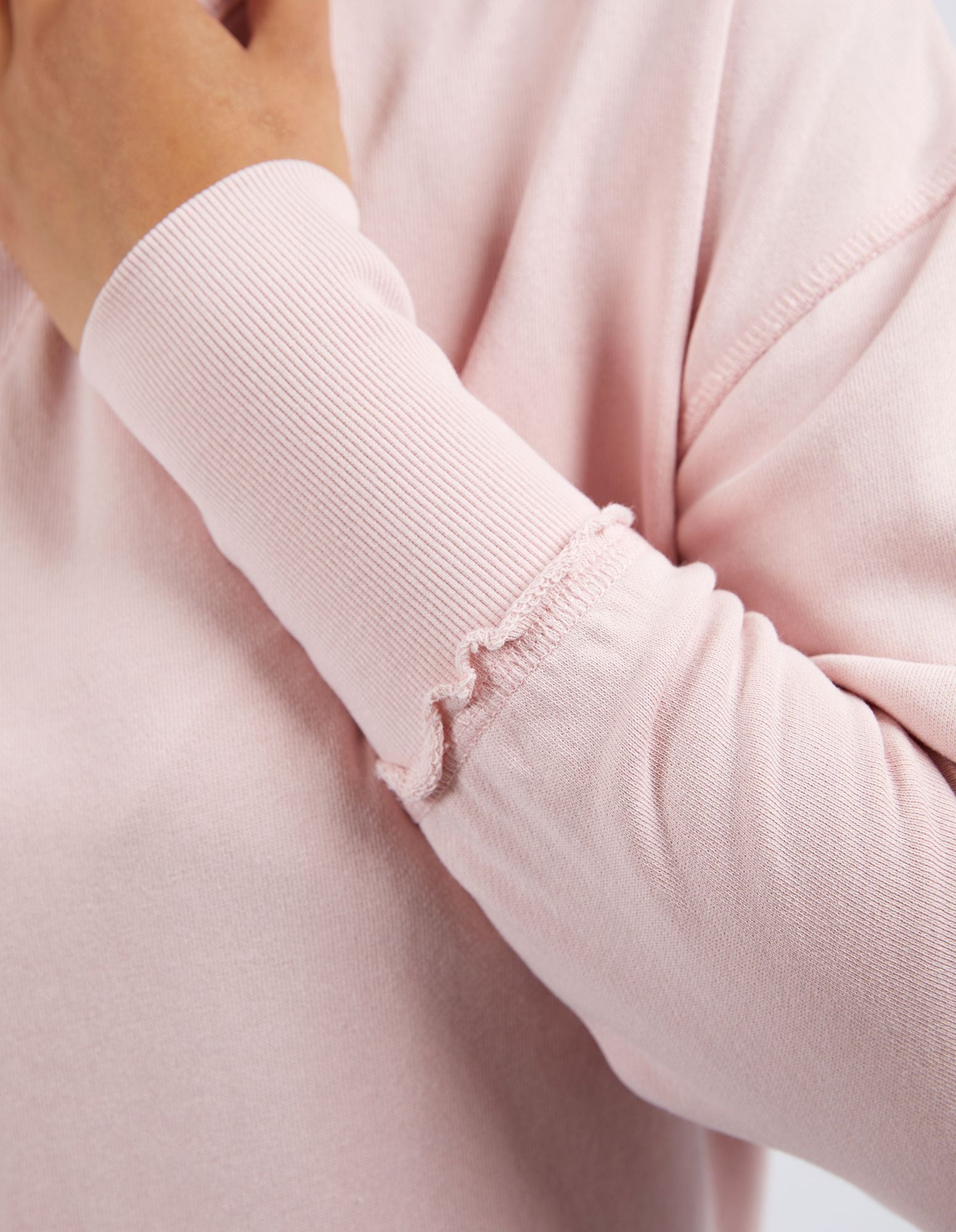 Foxwood Delilah Crew | Light Pink Women's Sweatshirt | Little Extras Lifestyle Forbes | Women's Tops Australia