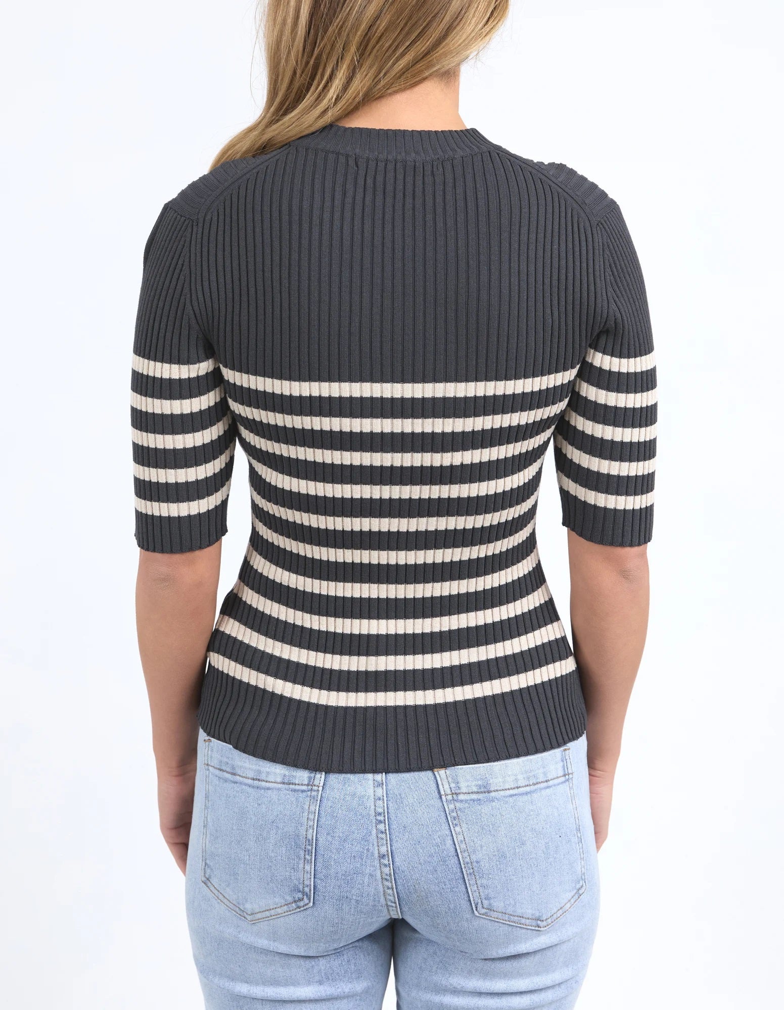 Foxwood Sydney Top | Women's Striped Knit Sweater | Little Extras Lifestyle | Forbes Women's Tops