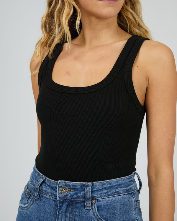 Close-up of ribbed fabric on Silent Theory Mia Tank