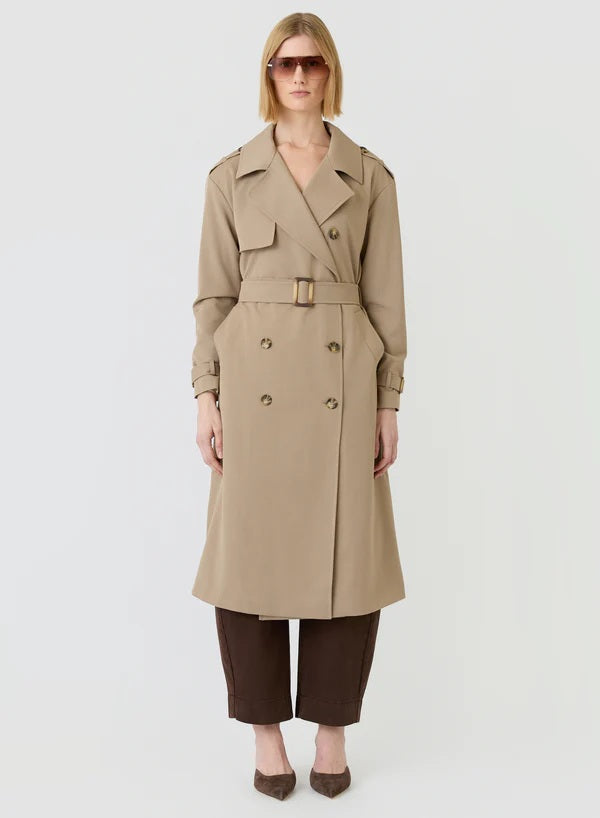 Esmaee Avenue Trench Coat ( Colour- Ashwood ) size - s