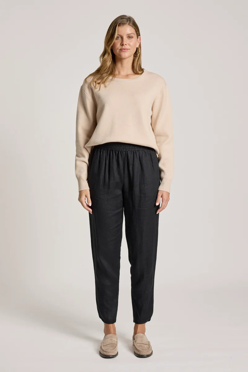 Eb & Ive Bajau 100% linen Pants - Black