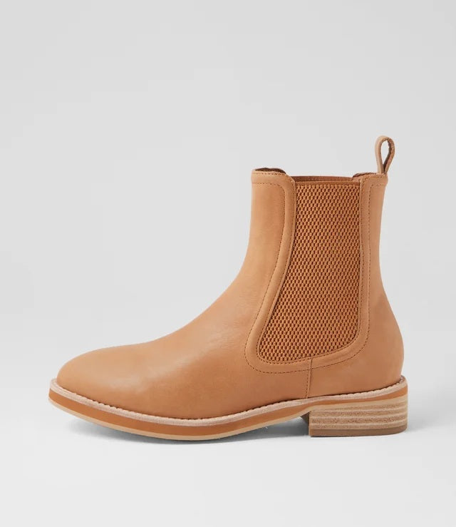 Walnut Cora Ankle Boot in Tan | Women's Footwear Australia