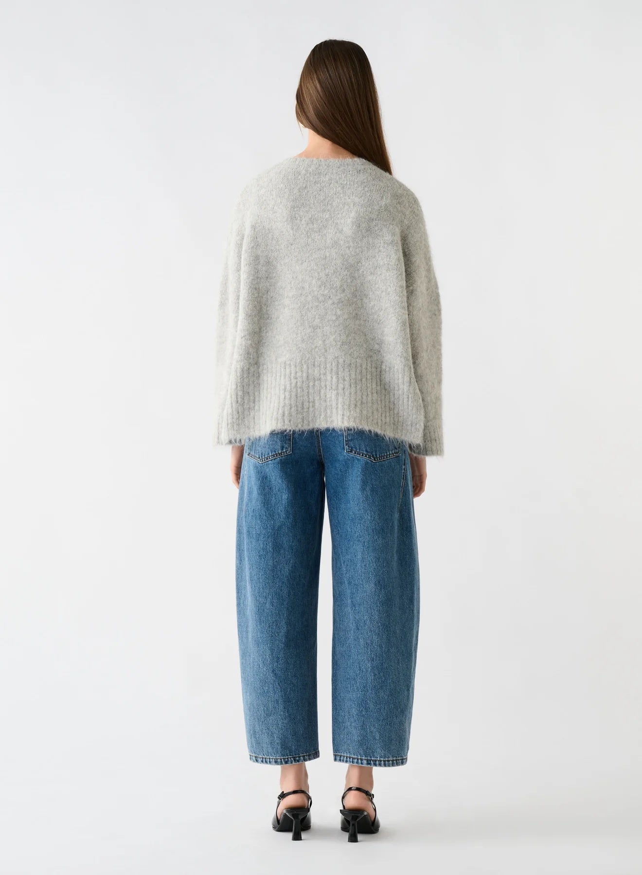 Grey Alpaca Blend Oversized Sweater | Little Extras Lifestyle Australia