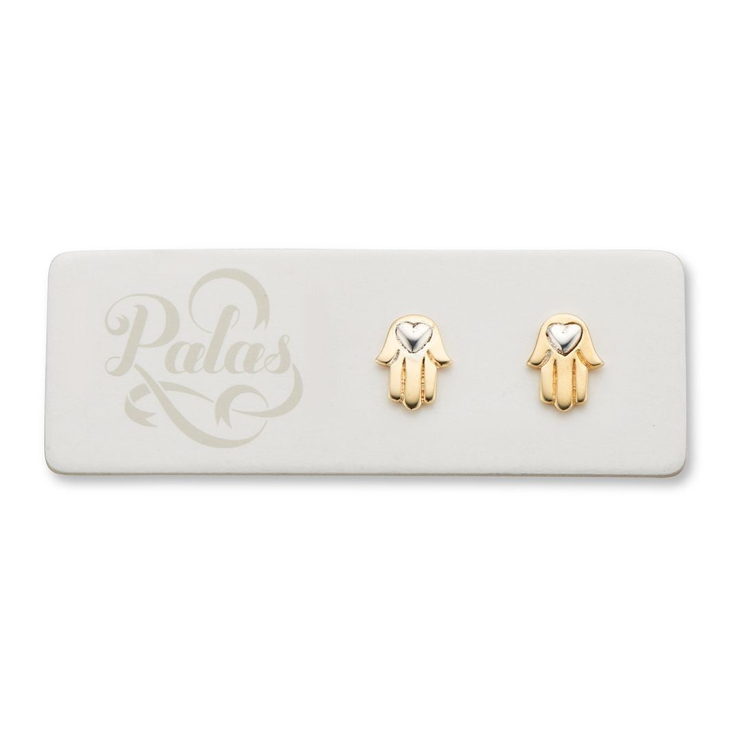 Palas Hamsa Hand Stud Earrings