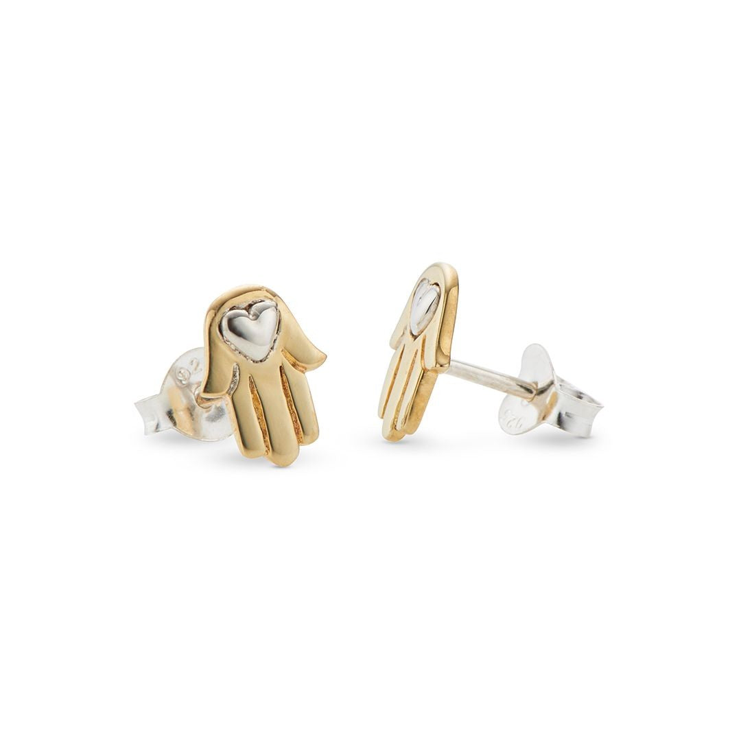 Palas Hamsa Hand Stud Earrings