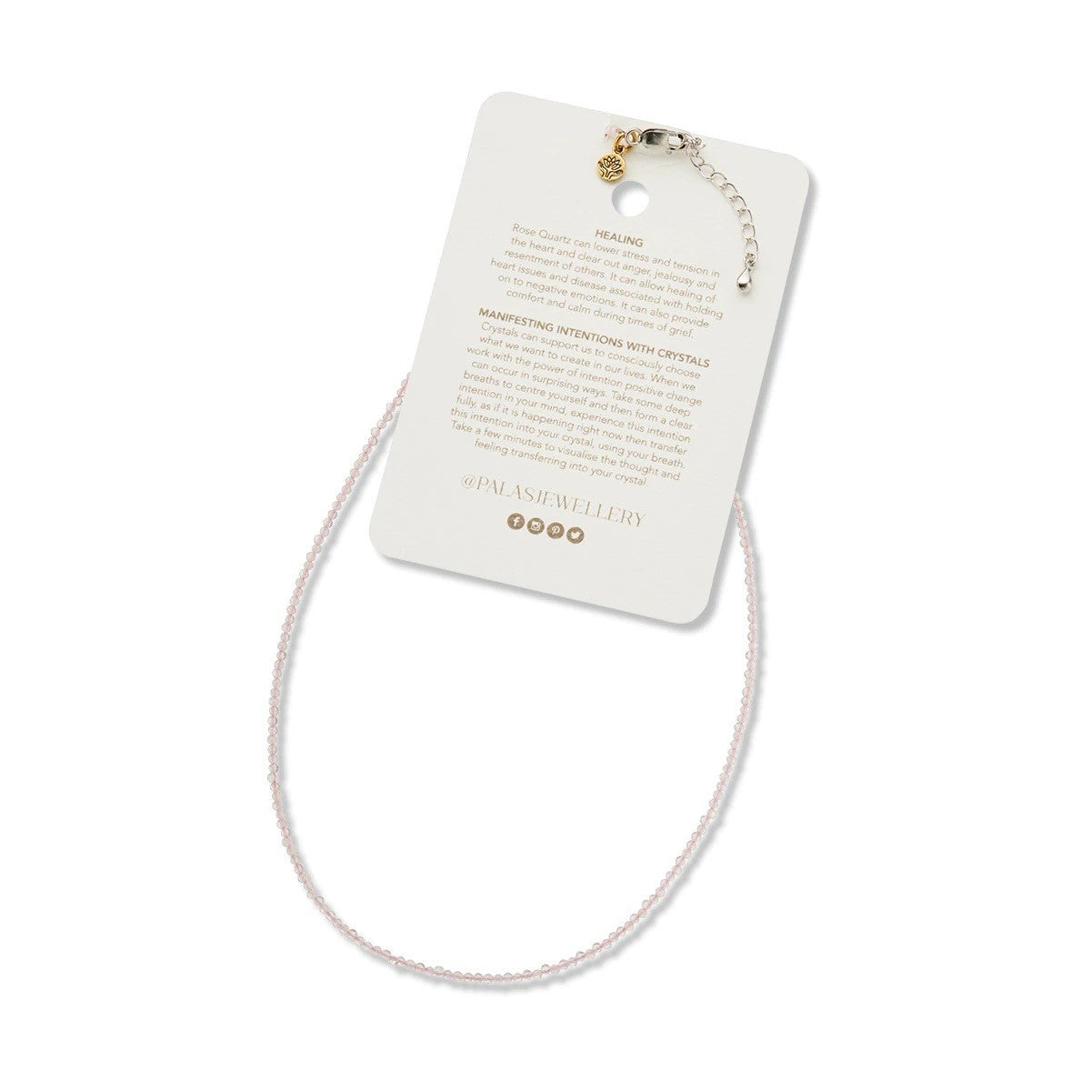 Palas Empower Gem Necklace - Rose Quartz