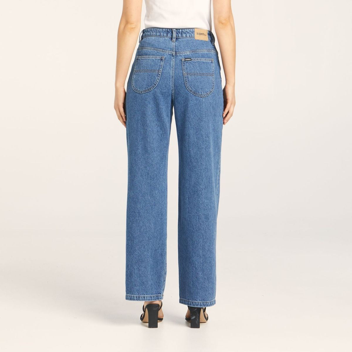 Riders Hi Wide Leg Jean [COLOUR:There For You SIZE:6]