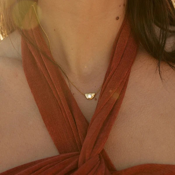Palas Birthstone Necklace - April Diamond - Little Extras Lifestyle Boutique
