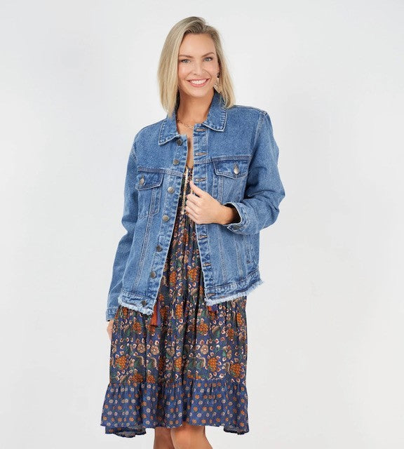 Lel Loves Sanford Denim Jacket - Little Extras Lifestyle Boutique