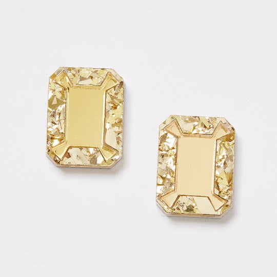 Martha Jean Brilliant Studs - Gold