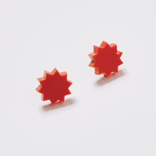 Martha Jean Star Studs - Clay