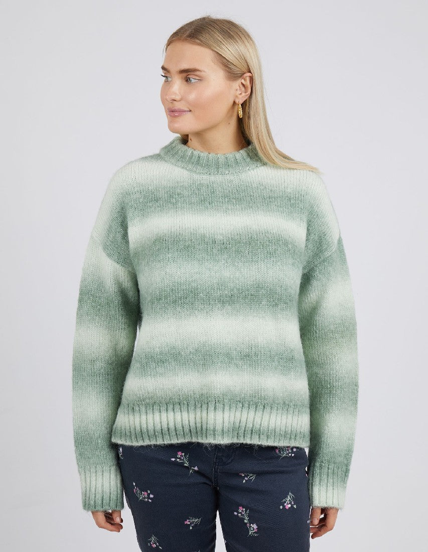 Elm Briony Ombre Knit [COLOUR:Green Combo SIZE:S]
