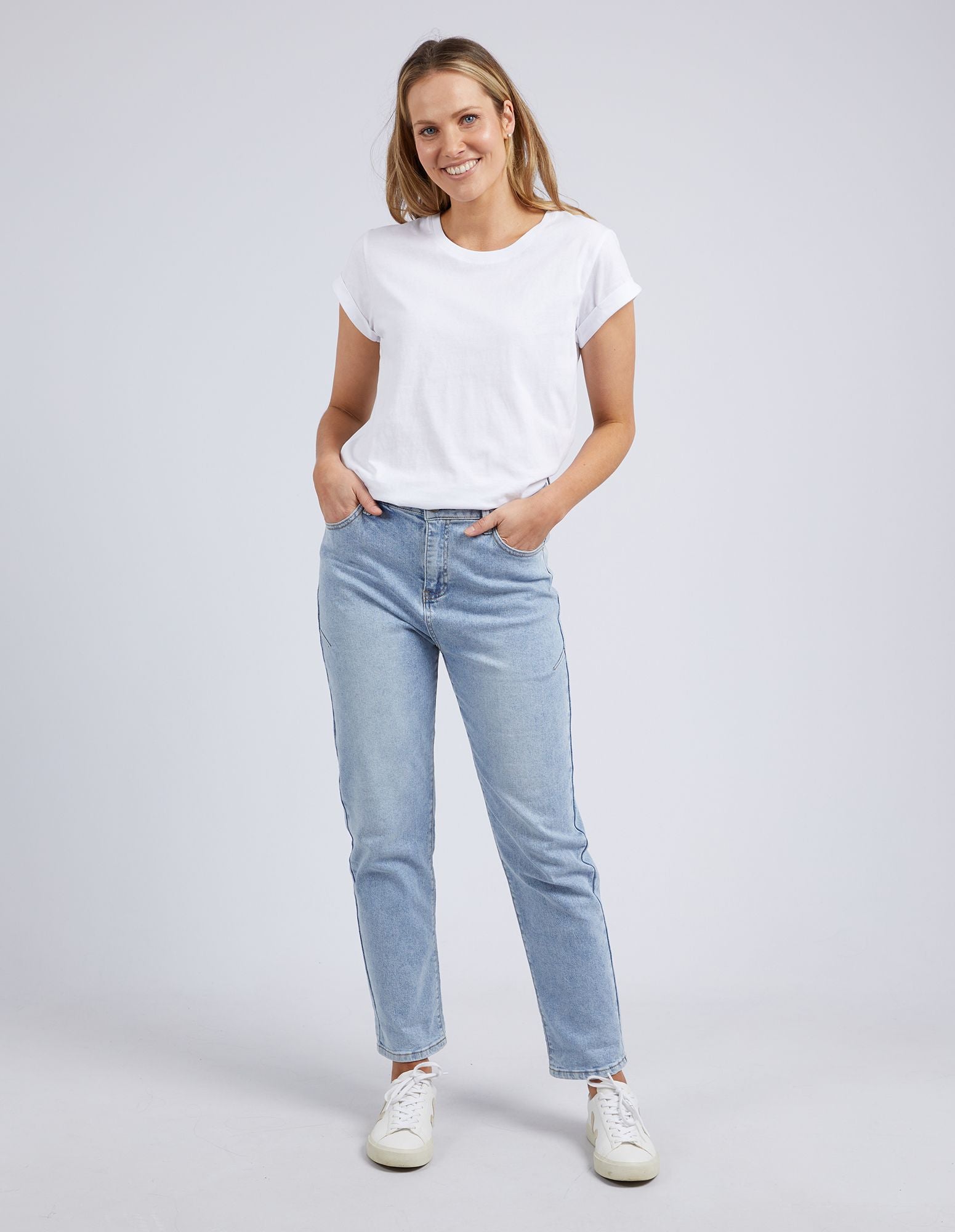 Foxwood Manly Tee | Classic White Women's T-Shirt | Little Extras Lifestyle Forbes Women's Clothing Shop