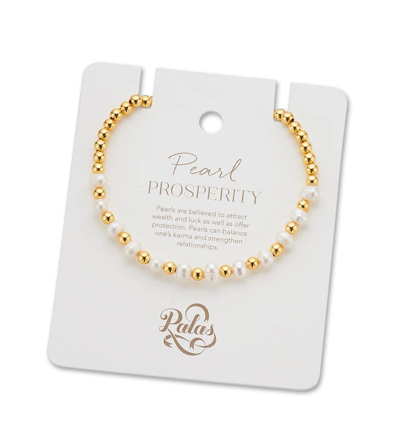 Palas Lotus Purity Pearl Bracelet - Prosperity