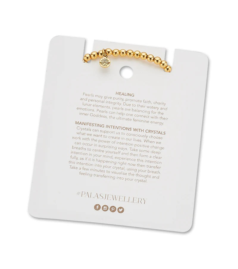 Palas Lotus Purity Pearl Bracelet - Prosperity