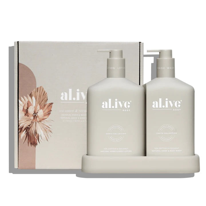 Al.ive Body Wash & Lotion Duo Pack - Sea Cotton & Coconut