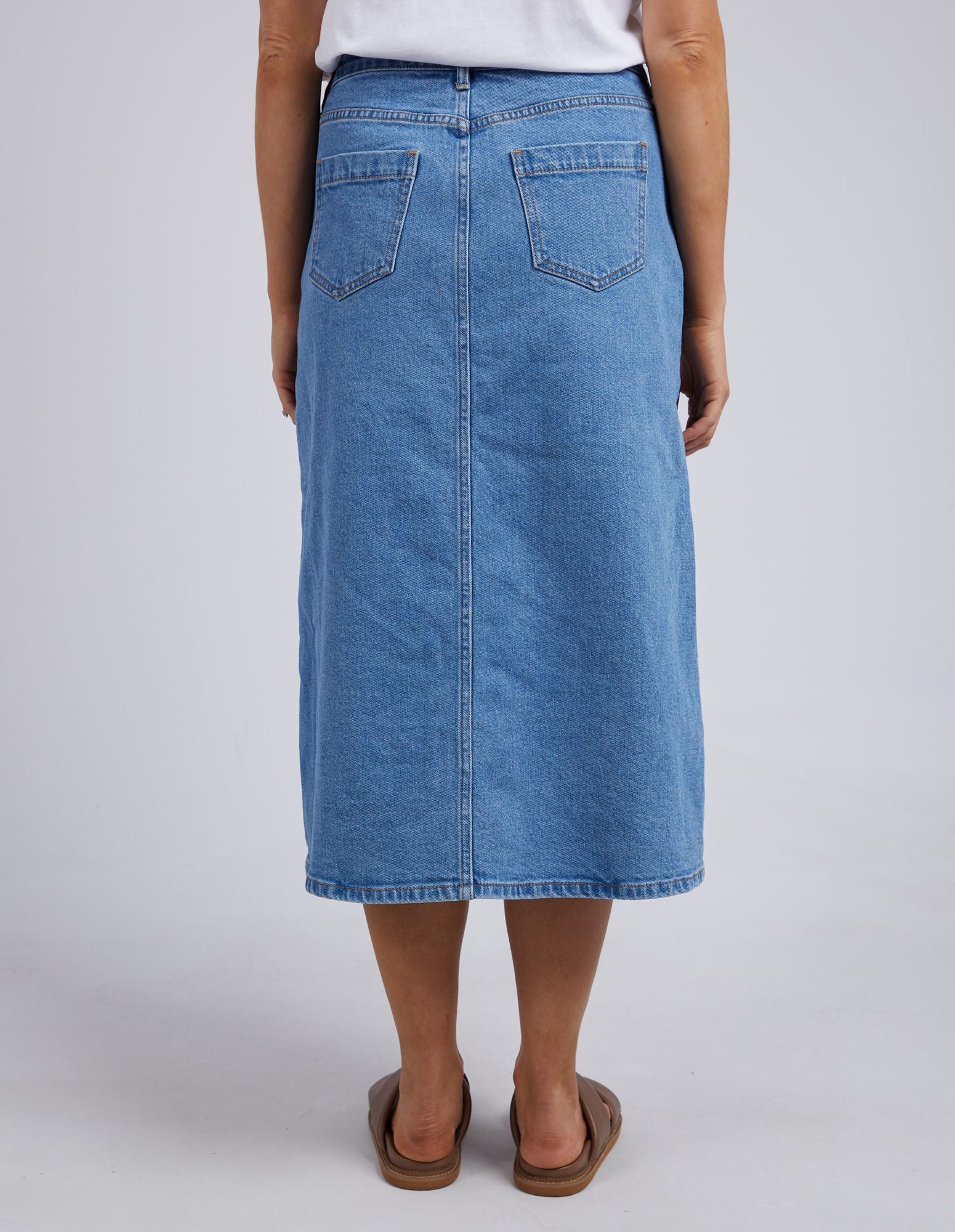 Foxwood Scout Midi Skirt Blue | Women's Denim Skirt | Little Extras Lifestyle Forbes | Women's Clothing Online Boutique