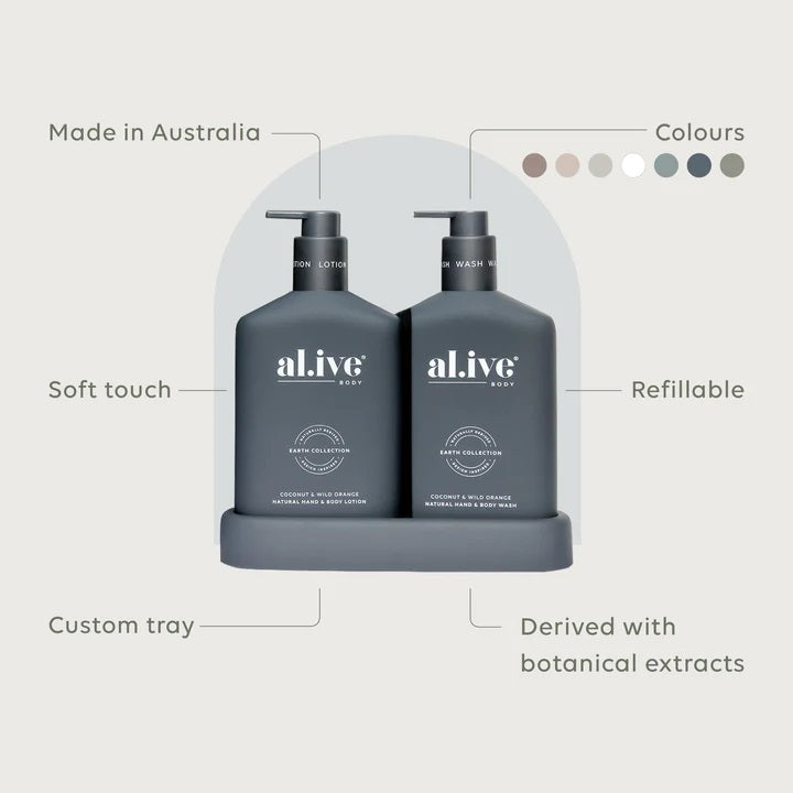 Al.ive Body Wash & Lotion Duo Pack - Coconut & Wild Orange