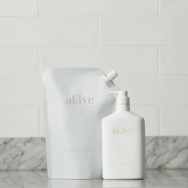 Al.ive Body 1 Litre Lotion Refill - Mango & Lychee