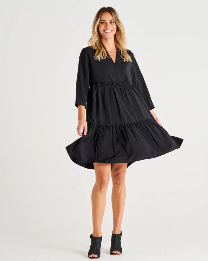 Black Tiered Mini Dress | Forbes Women's Clothing Store
