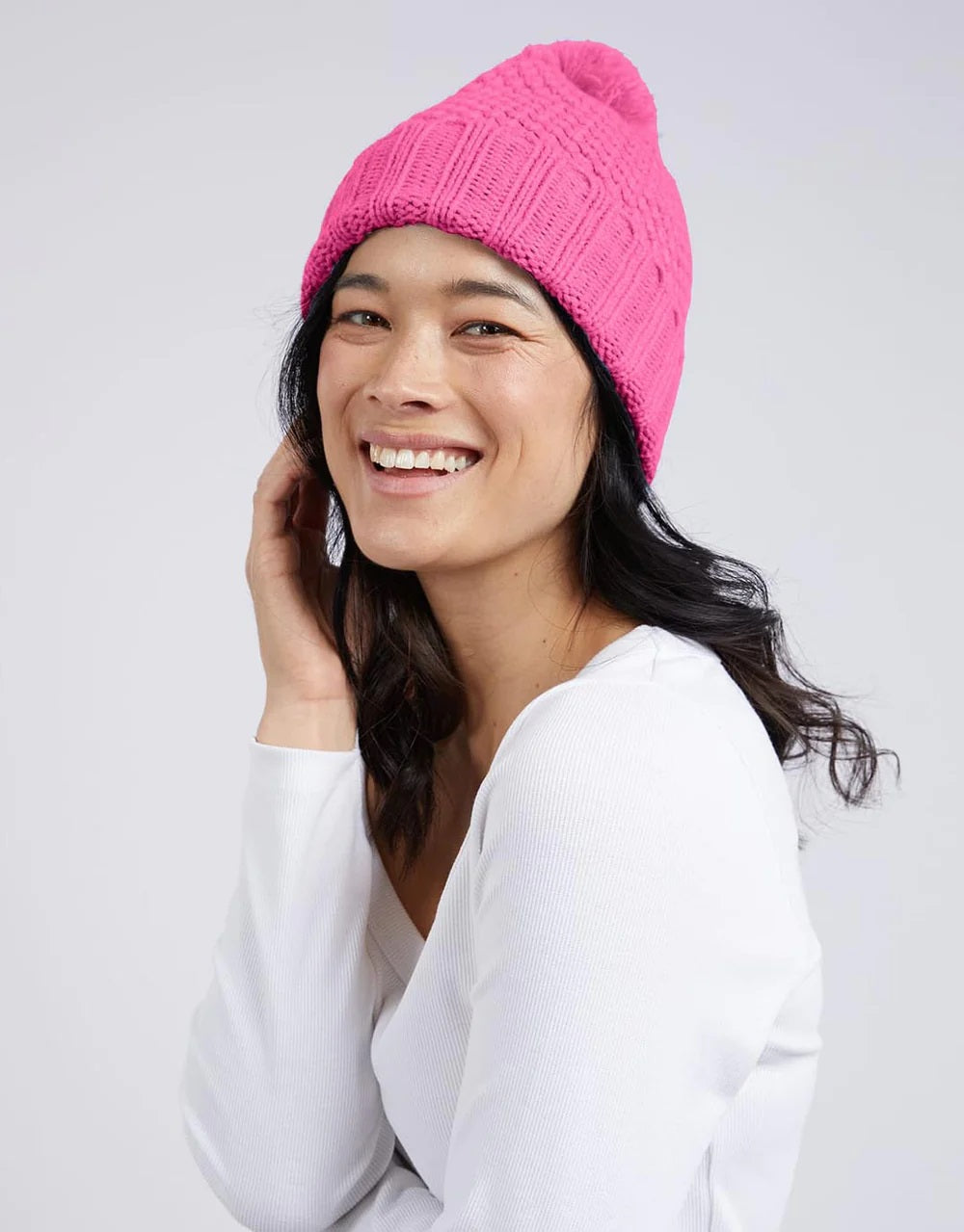 Elm Berry Beanie - Shocking Pink