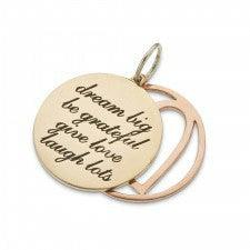 Palas Dream Big Be Grateful Charm - Little Extras Lifestyle Boutique