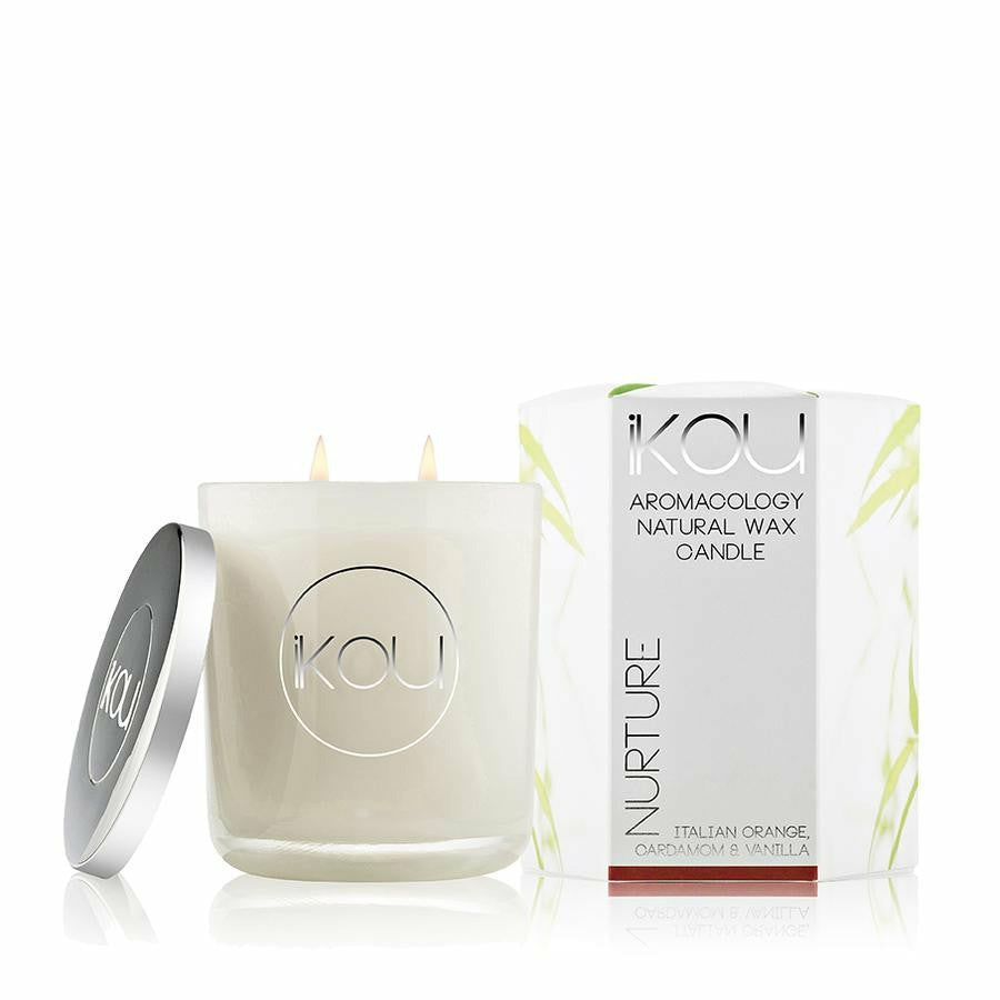 iKOU Eco-luxury Aromacology Candle Glass Large - Little Extras Lifestyle Boutique
