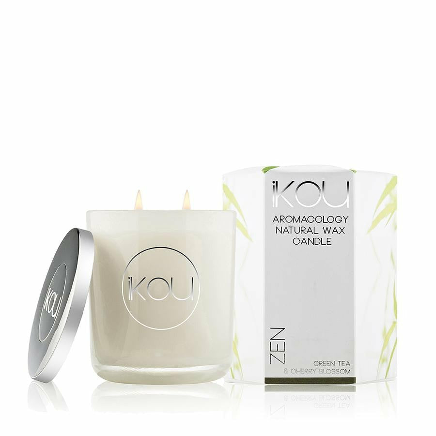 iKOU Eco-luxury Aromacology Candle Glass Large - Little Extras Lifestyle Boutique