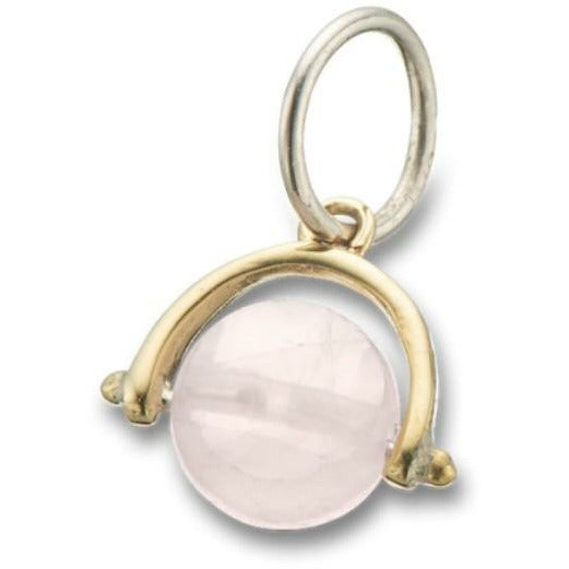 Palas Rose Quartz Love Spinner Charm - Little Extras Lifestyle Boutique