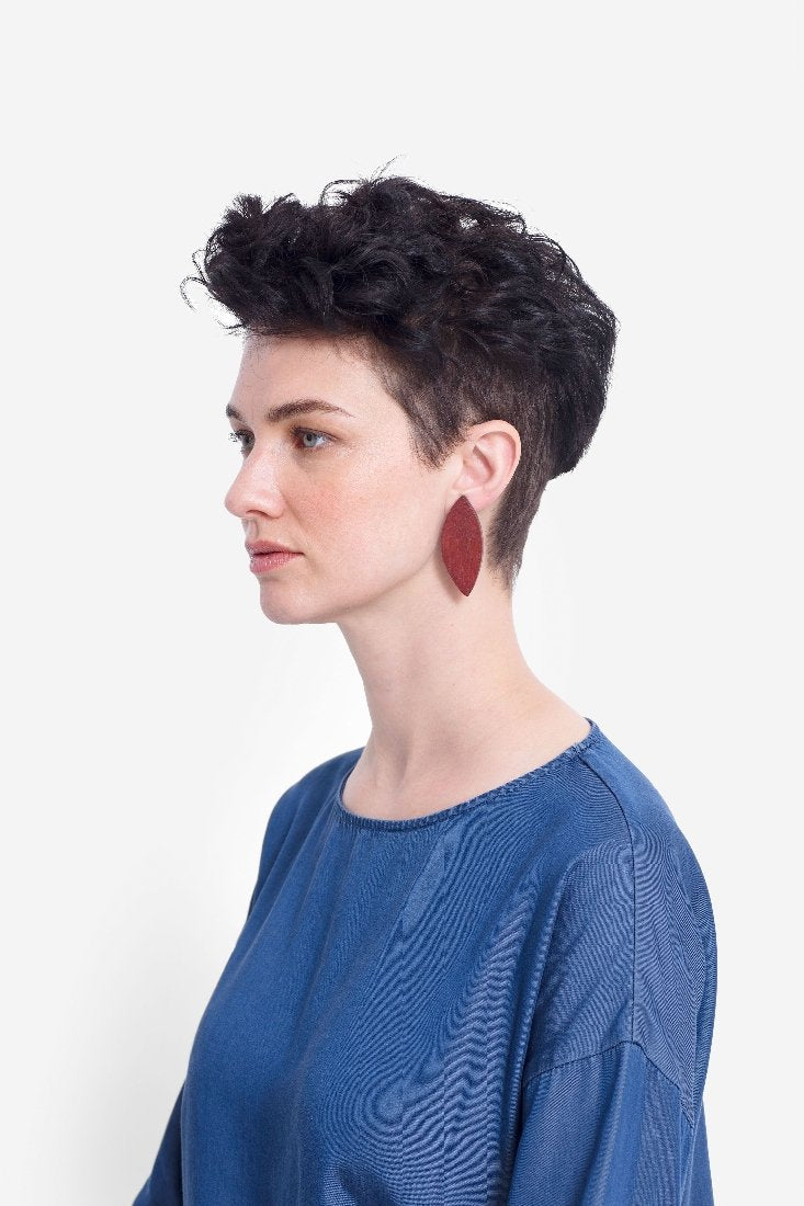 Elk Leaf Clip On Earring - Little Extras Lifestyle Boutique