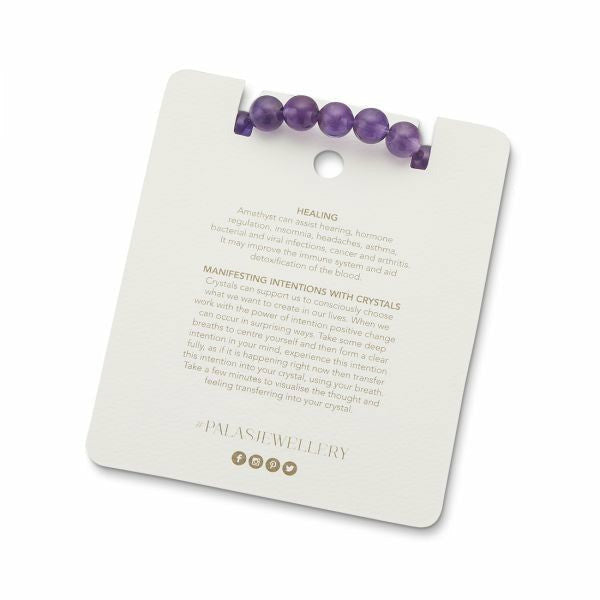 Palas Energy Gem Bracelet - Amethyst - Little Extras Lifestyle Boutique