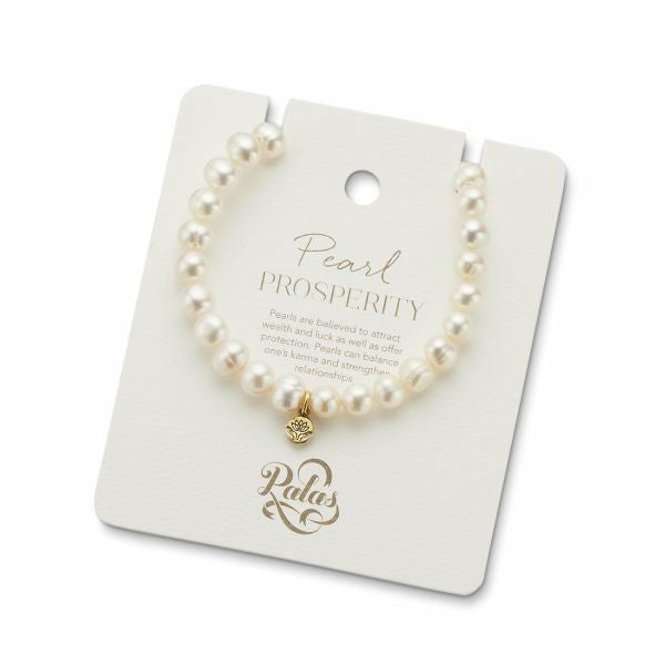 Palas Energy Gem Bracelet - Pearl - Little Extras Lifestyle Boutique