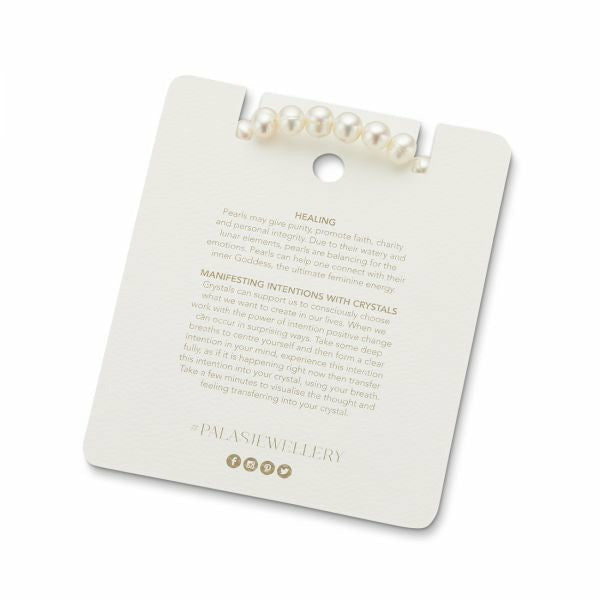 Palas Energy Gem Bracelet - Pearl - Little Extras Lifestyle Boutique
