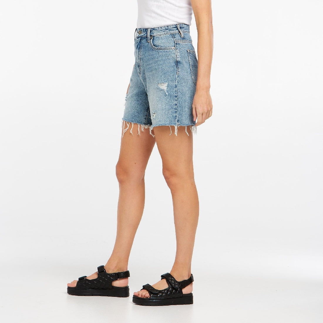 Riders Straight Denim Short - Little Extras Lifestyle Boutique