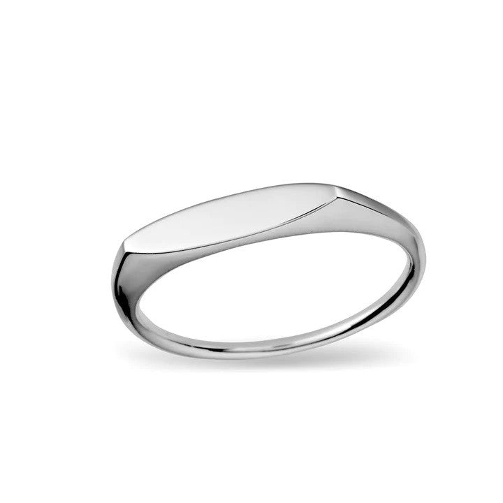 Midsummer Star Flat Flux Ring - Silver